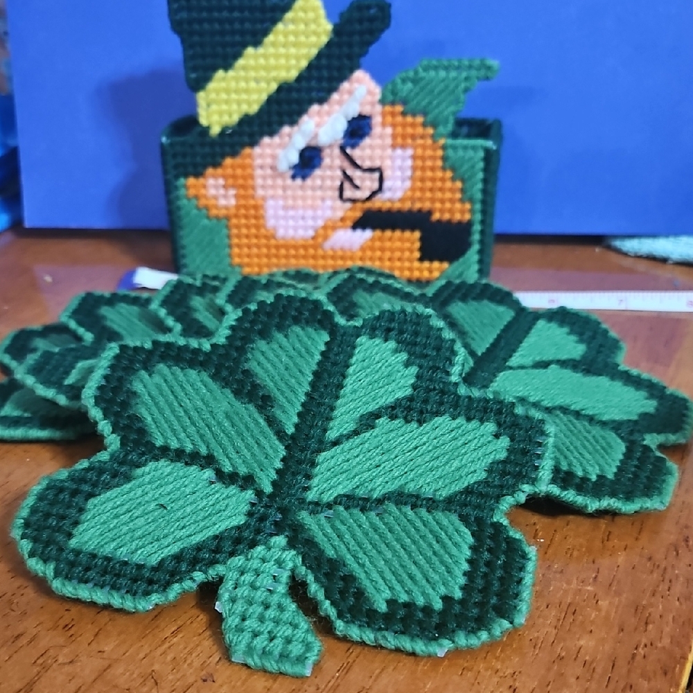 Green Shamrock Coasters